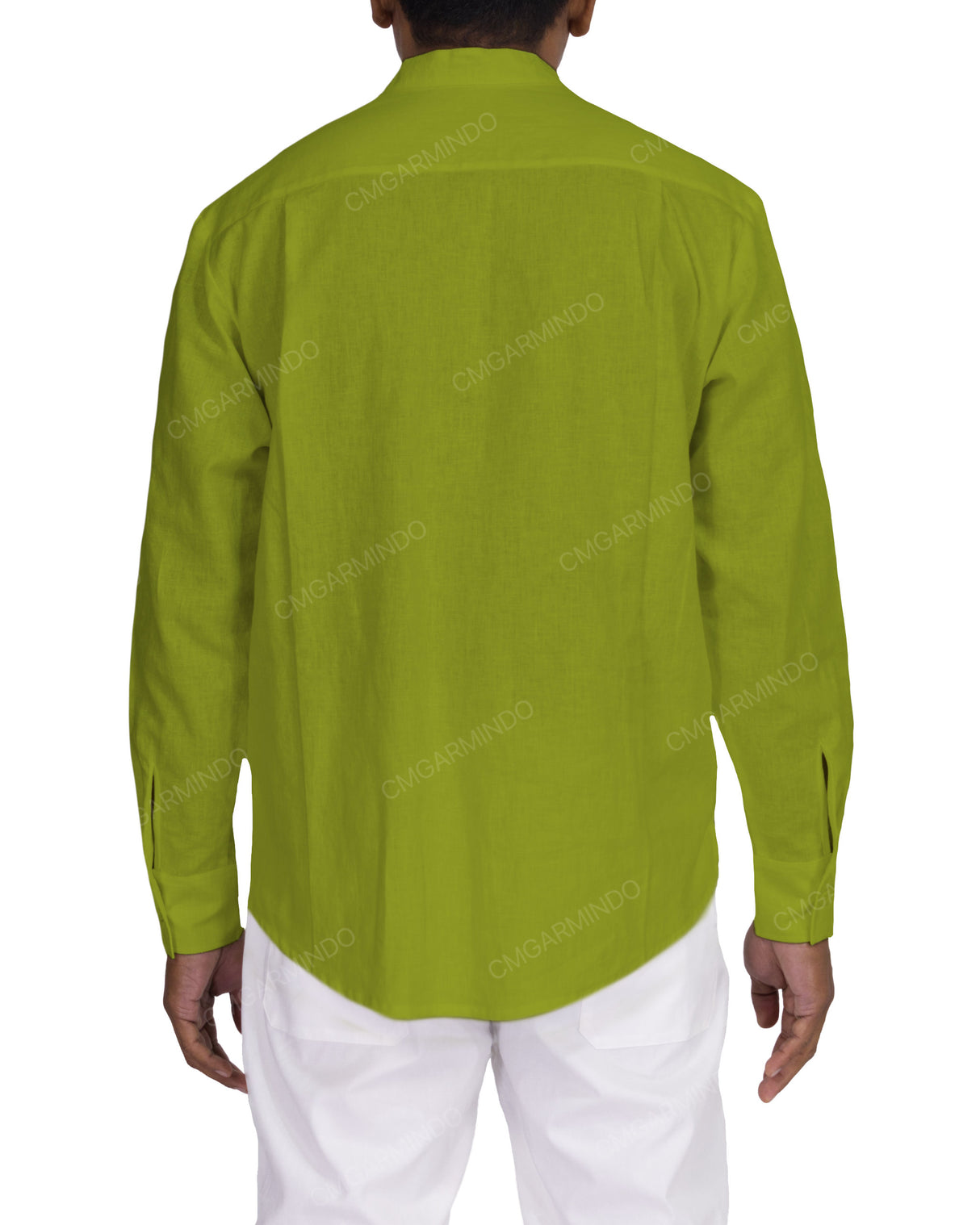 Long Sleeve Mandarin Collar Shirt