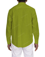 Long Sleeve Mandarin Collar Shirt