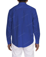 Long Sleeve Mandarin Collar Shirt