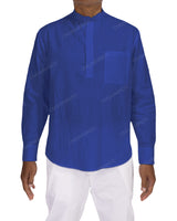 Long Sleeve Mandarin Collar Shirt