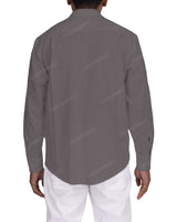 Long Sleeve Mandarin Collar Shirt
