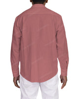 Long Sleeve Mandarin Collar Shirt