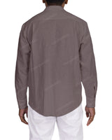 Long Sleeve Mandarin Collar Shirt