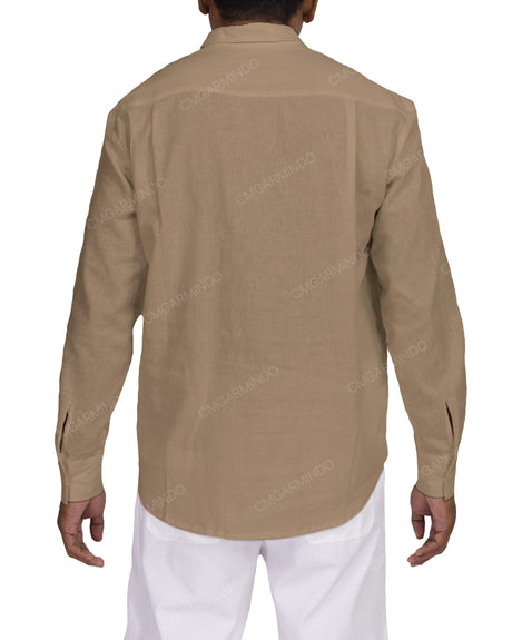 Half Placket Long Sleeve Shirt
