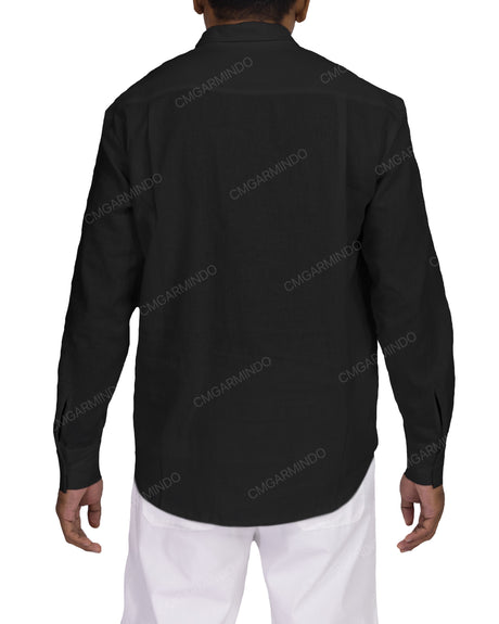 Half Placket Long Sleeve Shirt