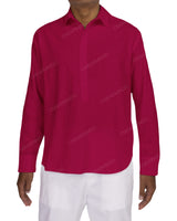 Half Placket Long Sleeve Shirt