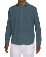Half Placket Long Sleeve Shirt