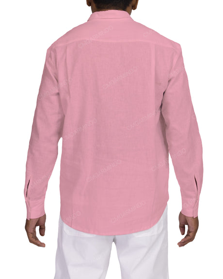 Half Placket Long Sleeve Shirt