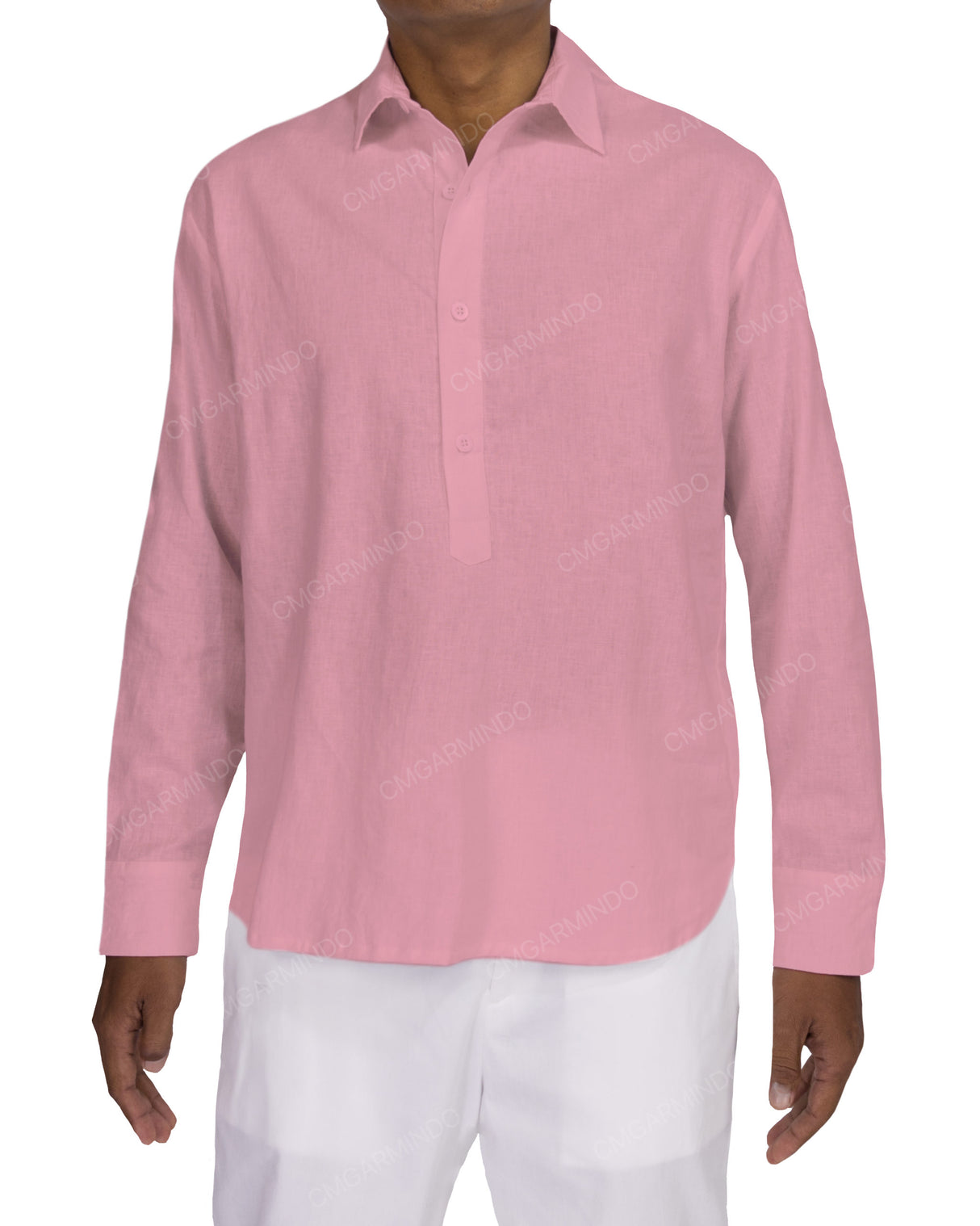 Half Placket Long Sleeve Shirt