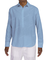 Half Placket Long Sleeve Shirt