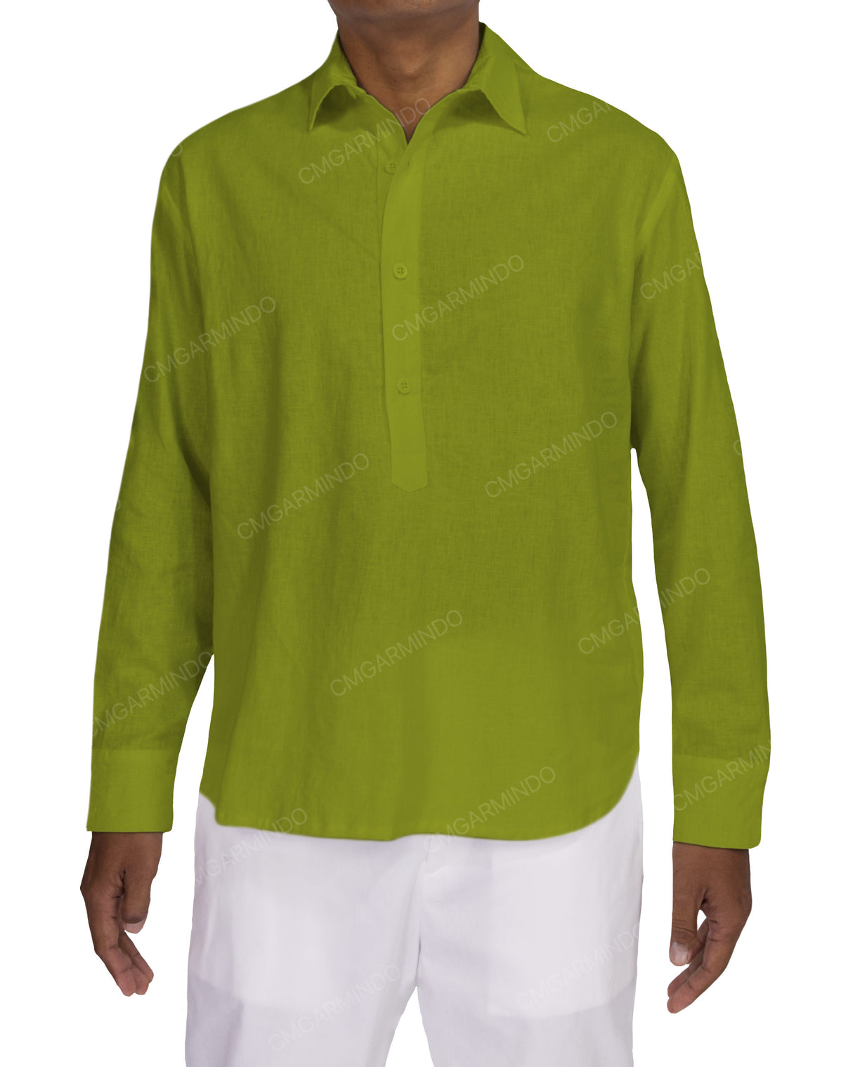 Half Placket Long Sleeve Shirt