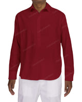 Half Placket Long Sleeve Shirt