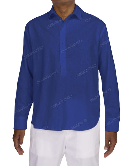 Half Placket Long Sleeve Shirt
