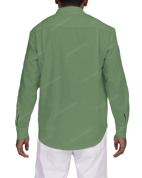 Half Placket Long Sleeve Shirt