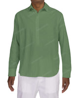 Half Placket Long Sleeve Shirt