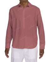 Half Placket Long Sleeve Shirt