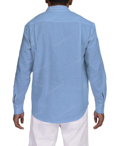 Half Placket Long Sleeve Shirt