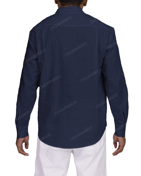 Half Placket Long Sleeve Shirt