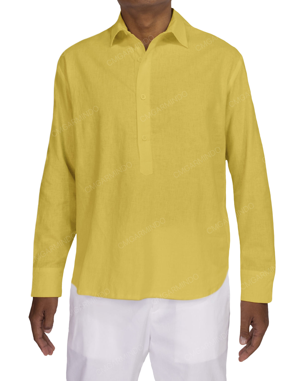 Half Placket Long Sleeve Shirt