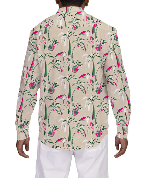 Half Placket Long Sleeve Shirt