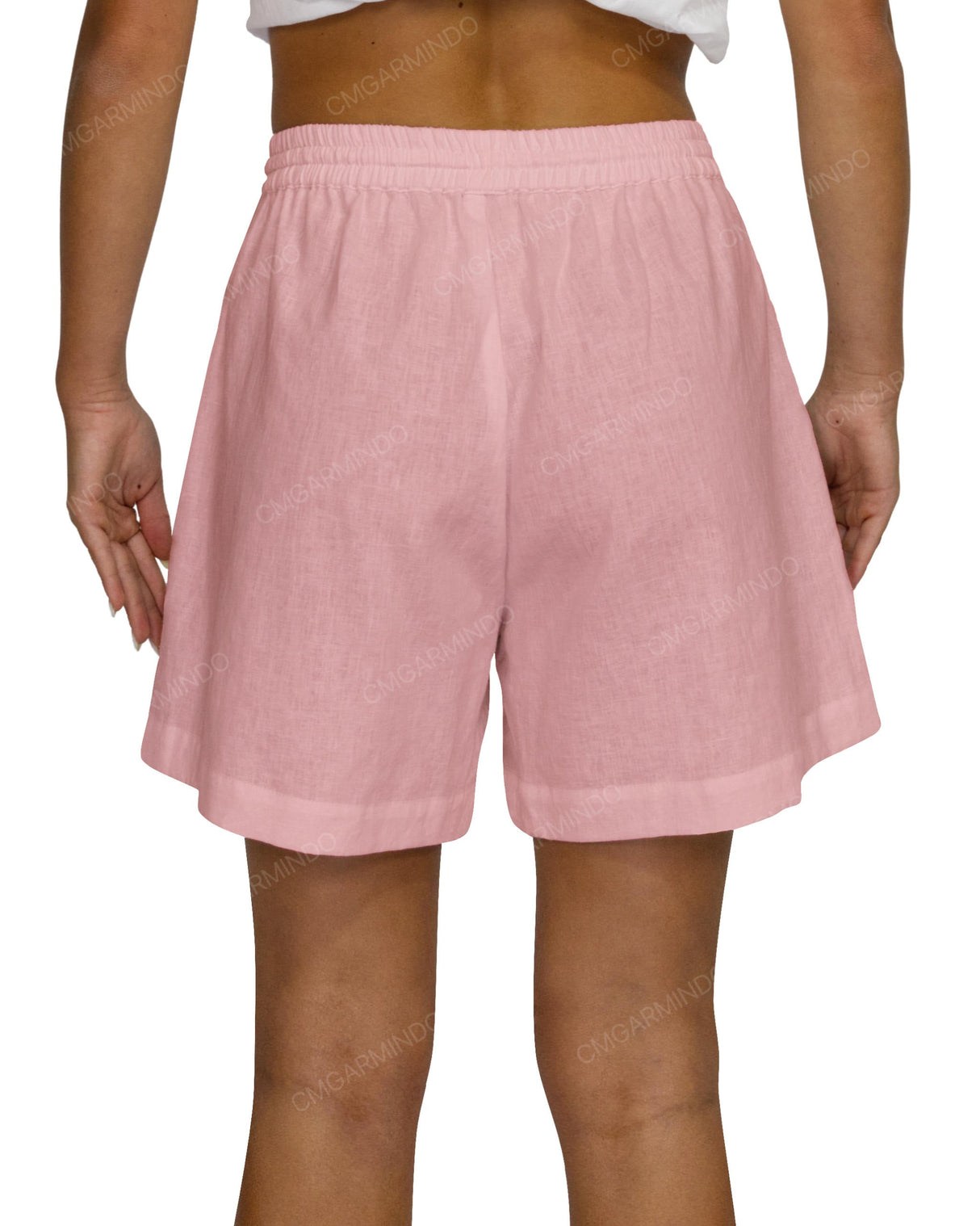 Regular Elastic Waist Shorts