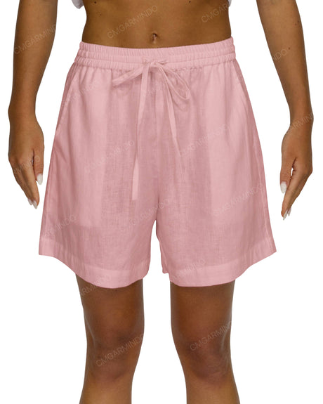 Regular Elastic Waist Shorts