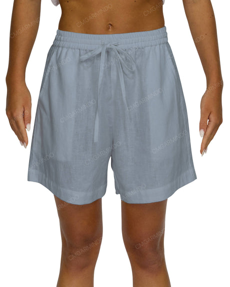 Regular Elastic Waist Shorts
