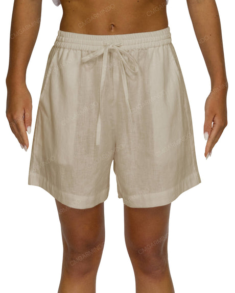Regular Elastic Waist Shorts