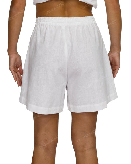 Regular Elastic Waist Shorts
