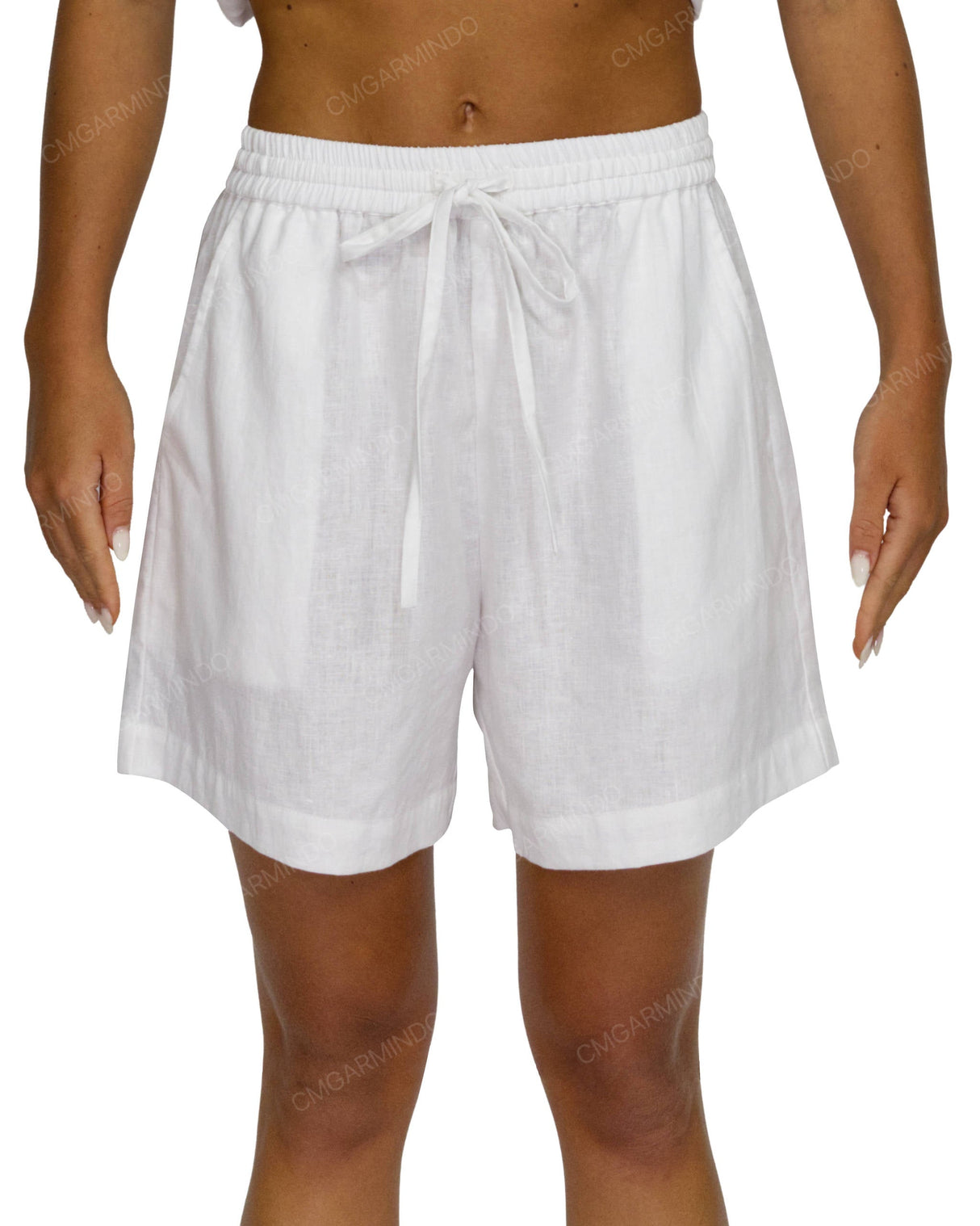 Regular Elastic Waist Shorts