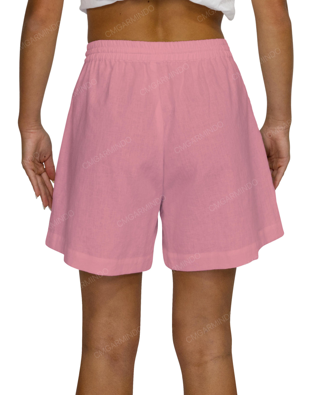 Regular Elastic Waist Shorts