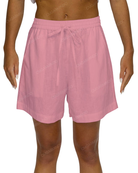 Regular Elastic Waist Shorts