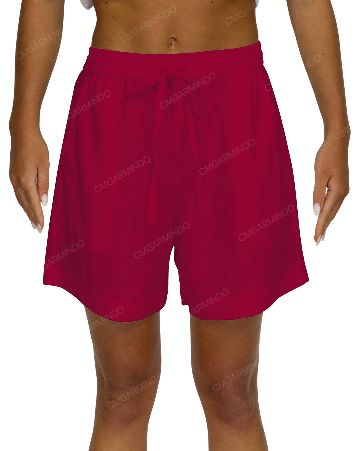 Regular Elastic Waist Shorts