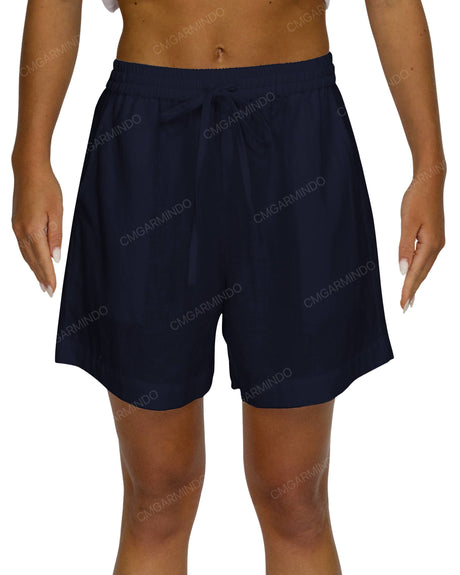 Regular Elastic Waist Shorts