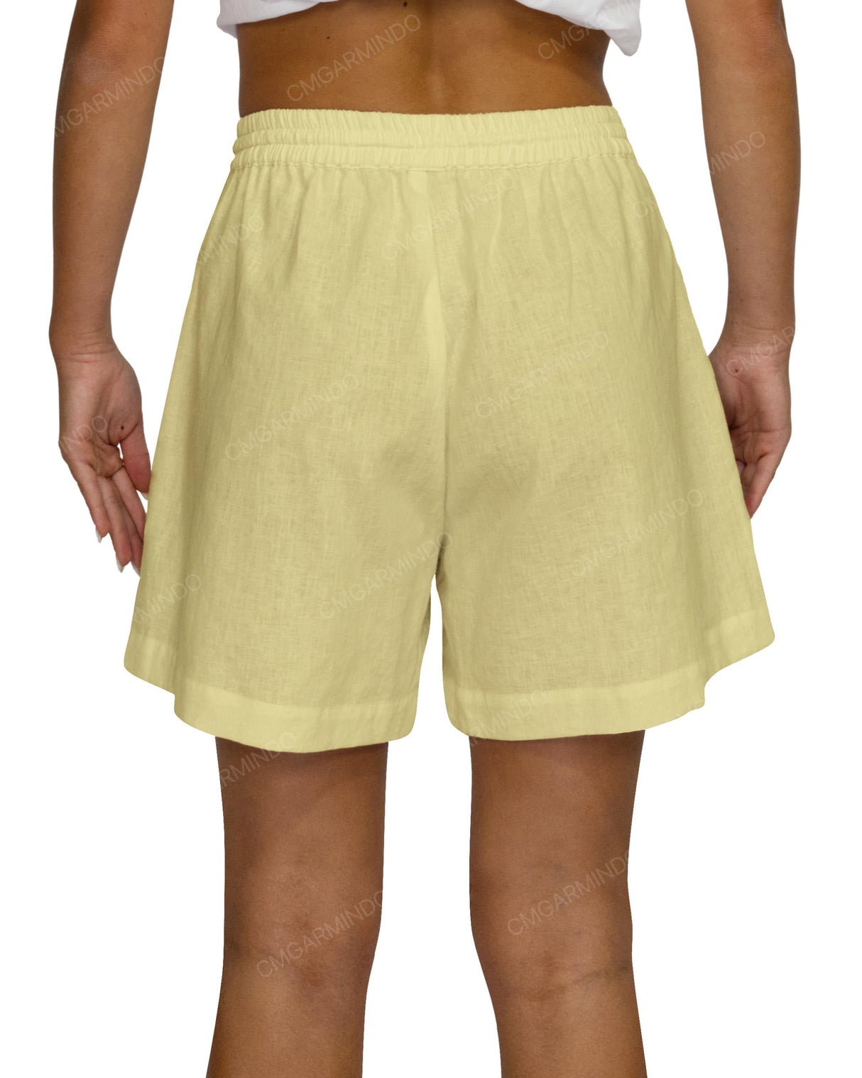 Regular Elastic Waist Shorts