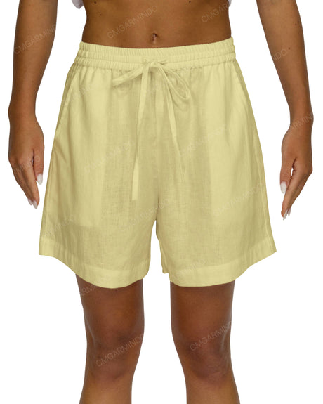 Regular Elastic Waist Shorts