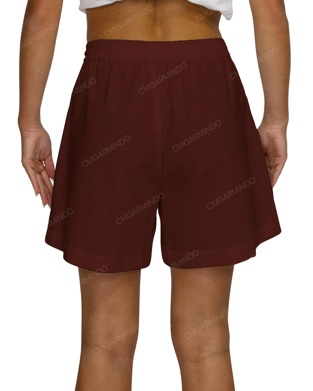 Regular Elastic Waist Shorts