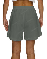 Regular Elastic Waist Shorts