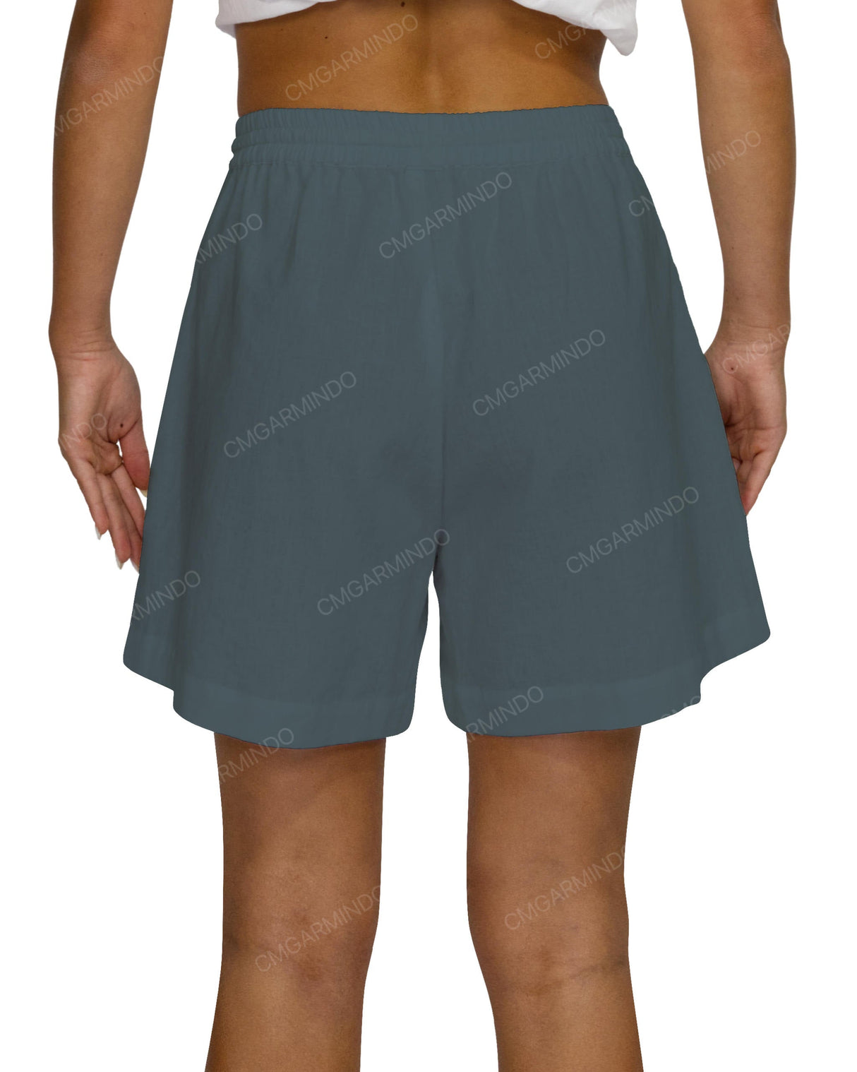 Regular Elastic Waist Shorts