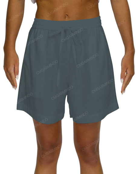 Regular Elastic Waist Shorts