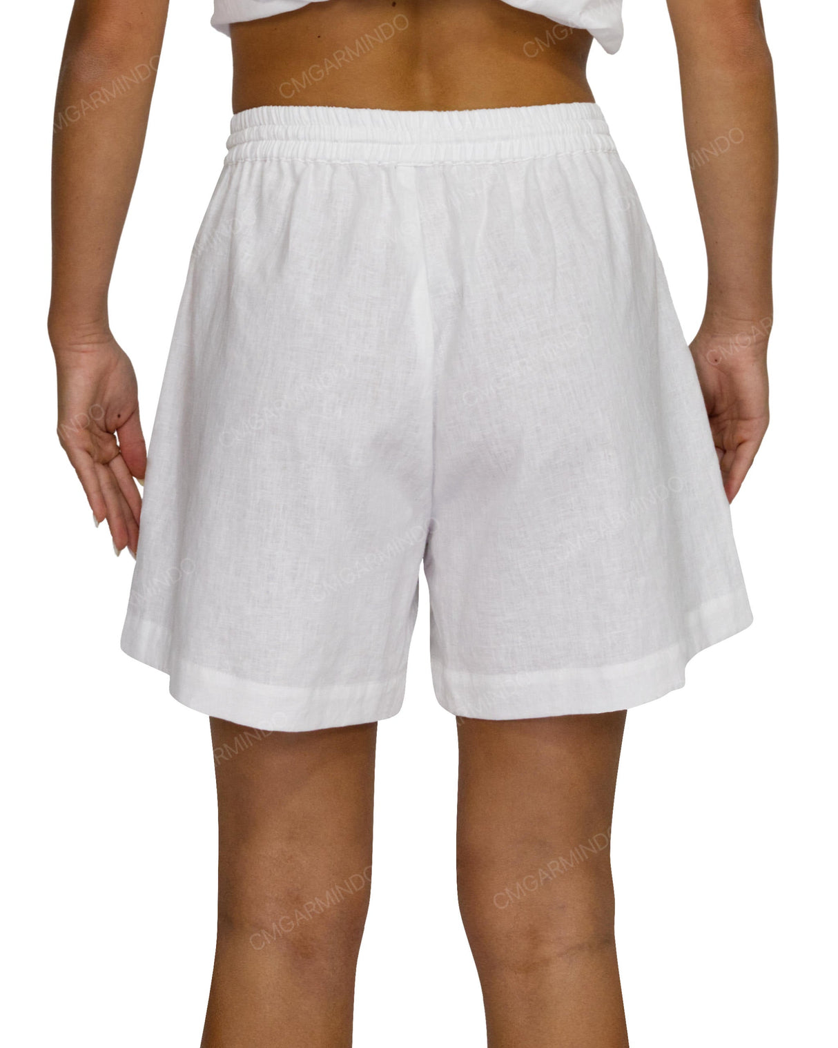 Regular Elastic Waist Shorts