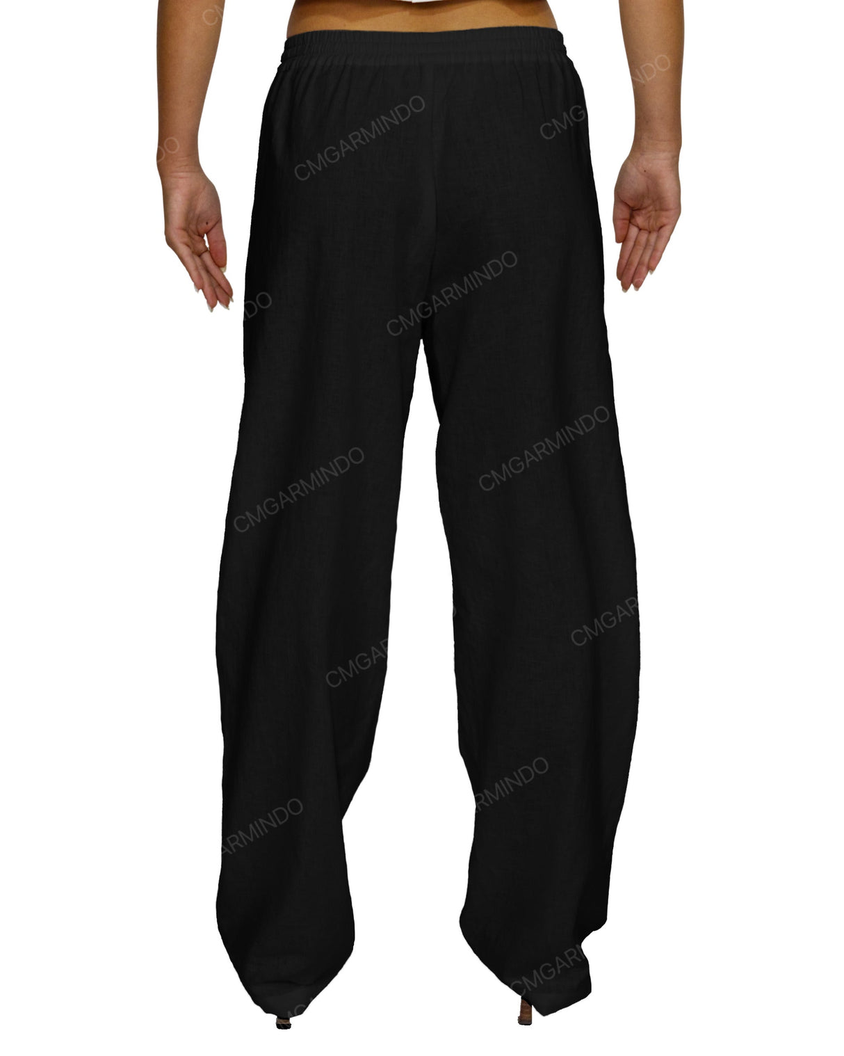 Loose Elastic Waist Pants