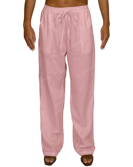 Loose Elastic Waist Pants