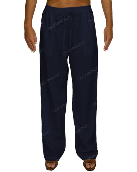 Loose Elastic Waist Pants