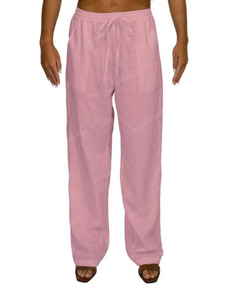 Loose Elastic Waist Pants