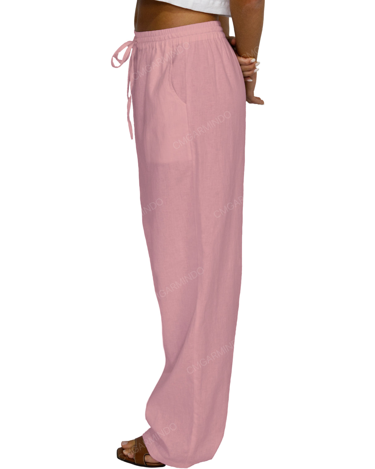 Loose Elastic Waist Pants
