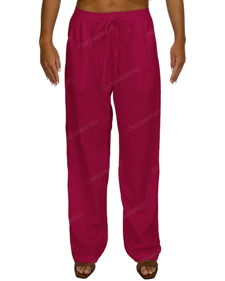 Loose Elastic Waist Pants
