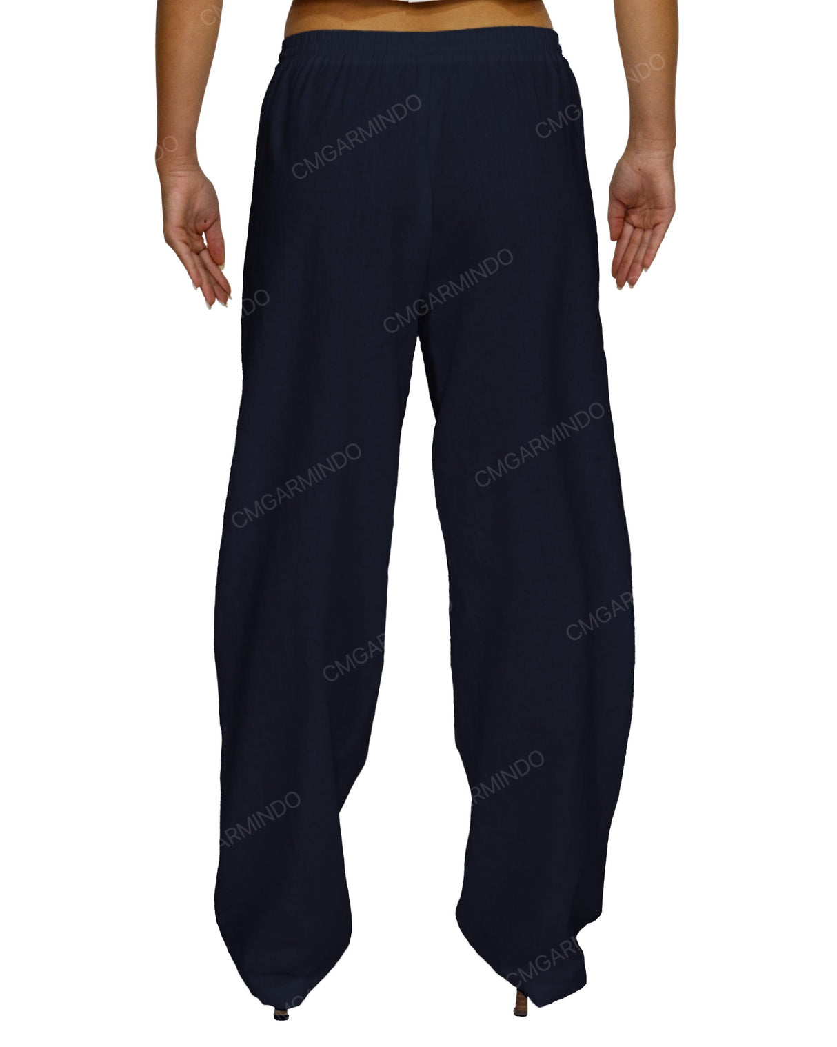 Loose Elastic Waist Pants