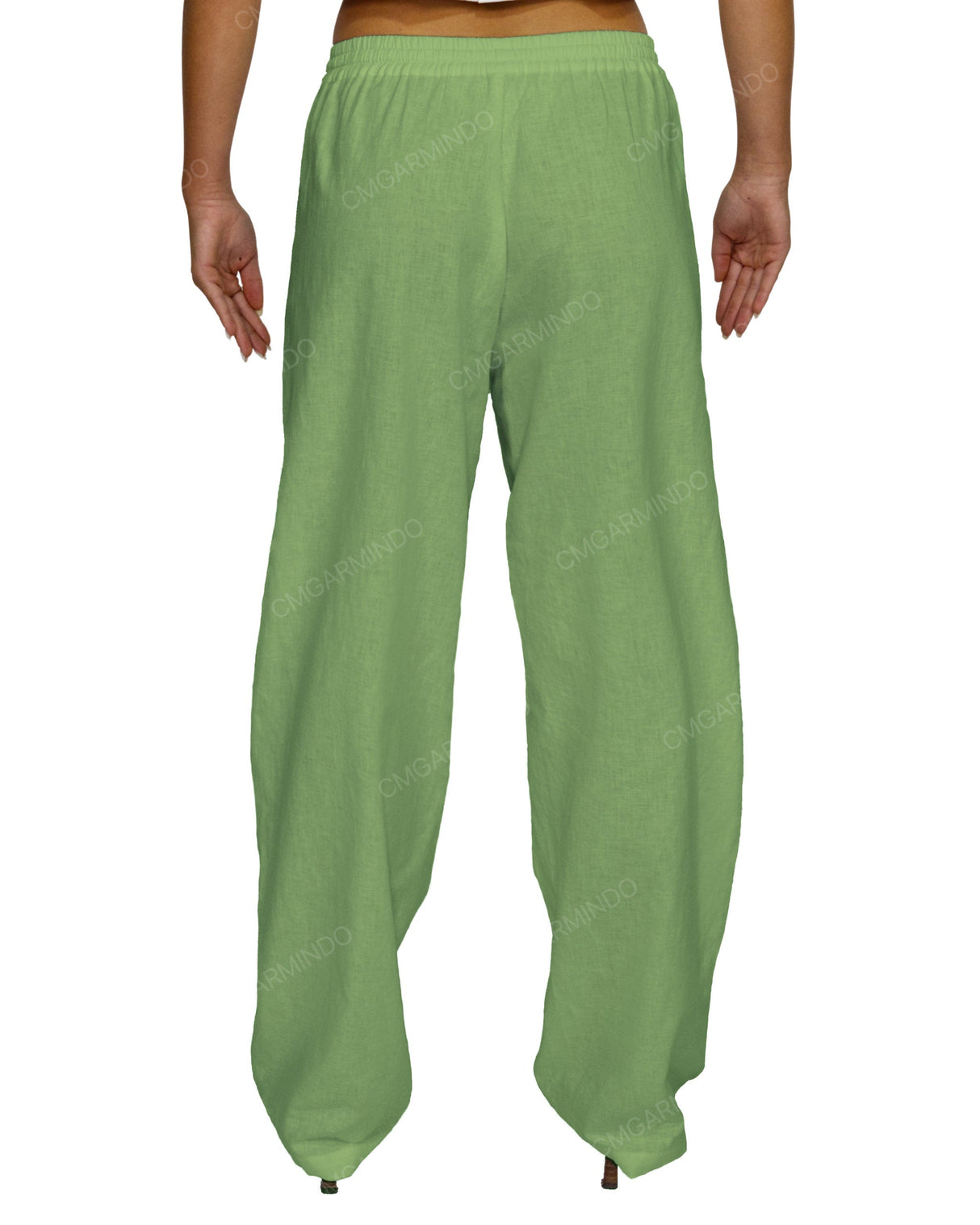 Loose Elastic Waist Pants
