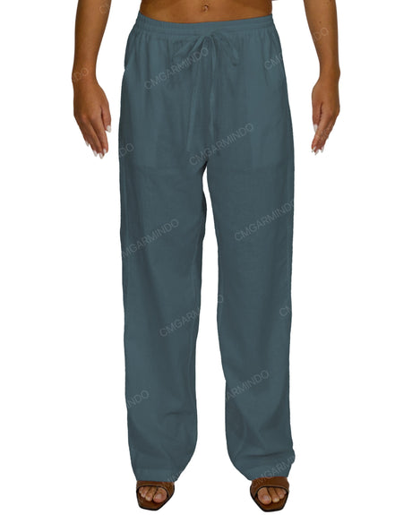 Loose Elastic Waist Pants